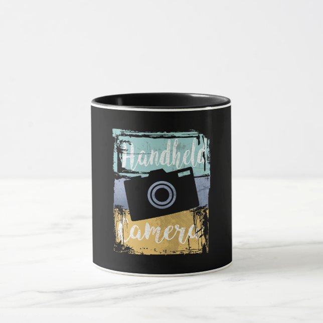 Mug Photographe Tee - Caméra rétro Vintage (Centre)