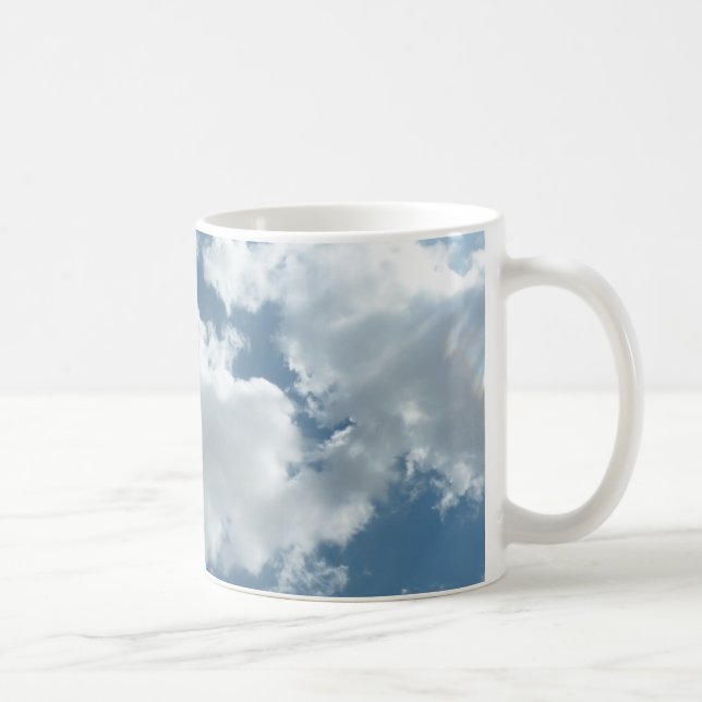 Mug Photographie abstraite de ciel nuageux (Droite)