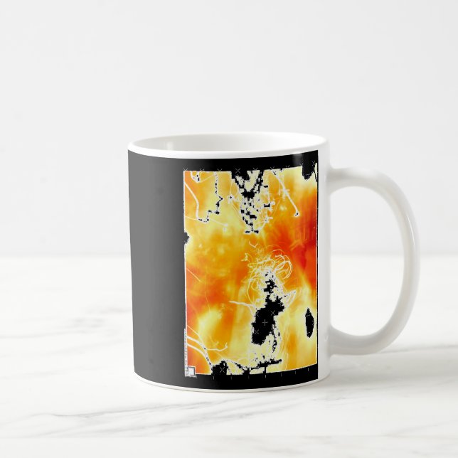 Mug Photographie Abstraite Light Burning Sticker (Droite)