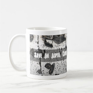 Mug Photographie blanche de plan rapproché d'arbre de