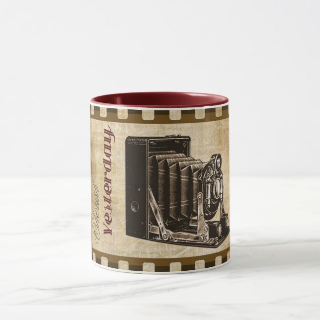 Mug Photographie caméra vintage film nostalgie souveni (Centre)