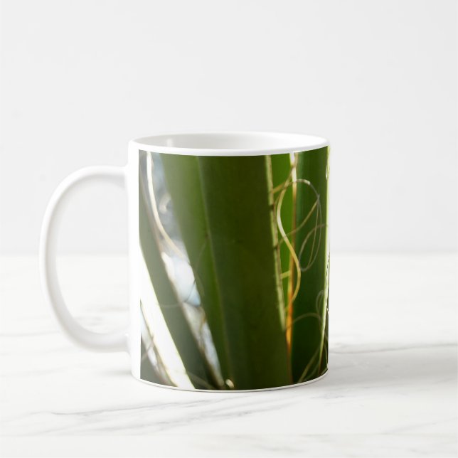 Mug Photographie de la nature verte Feuille du Yucca (Gauche)