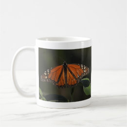 Mug Photographie de papillon orange dans la nature