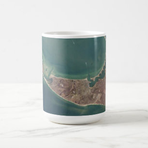 Mug Photographie de satellite de Nantucket