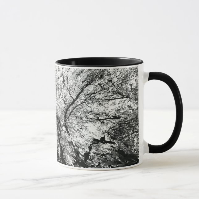Mug Photographie de tache d'encre d'arbre d'érable (Droite)