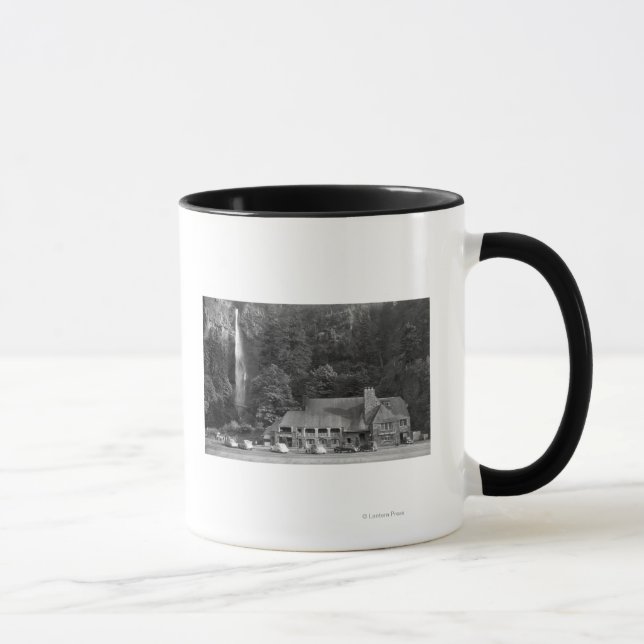 Mug Photographie du Multnomah Lodge and Falls (Droite)