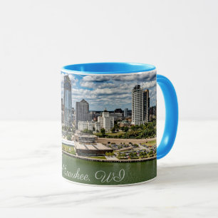 Mug photographie du paysage urbain de Milwaukee, Wisco