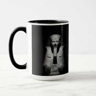 Mug Photographie du roi pharaon noir et blanc