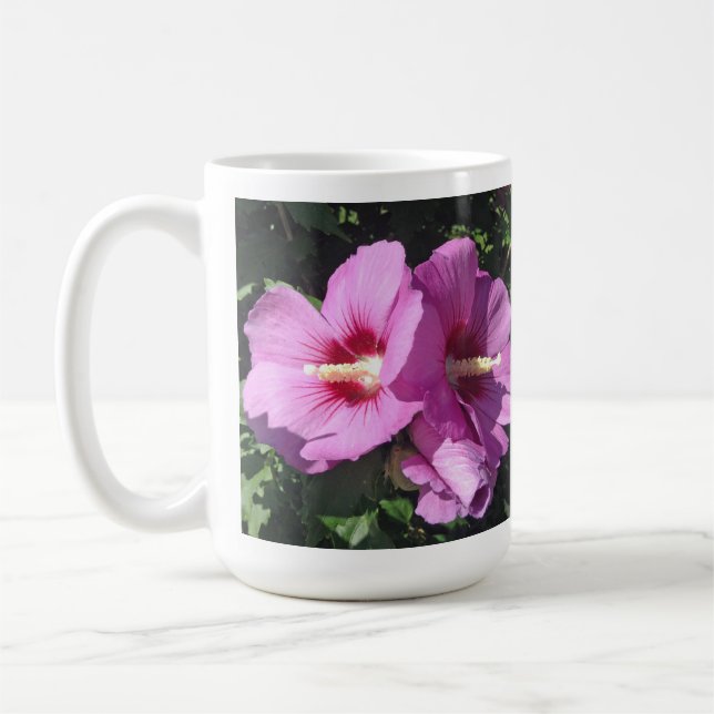 Mug Photographie florale rose (Gauche)