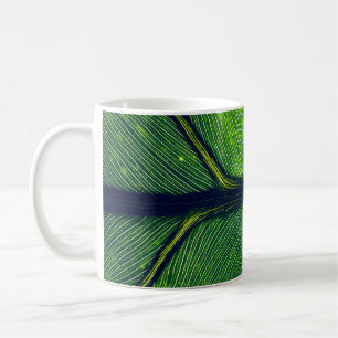 Mug Photographie macro de la feuille verte
