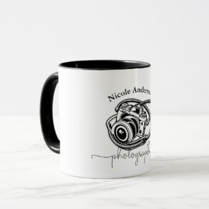 Mug Photographie noir blanc Logo Graphique
