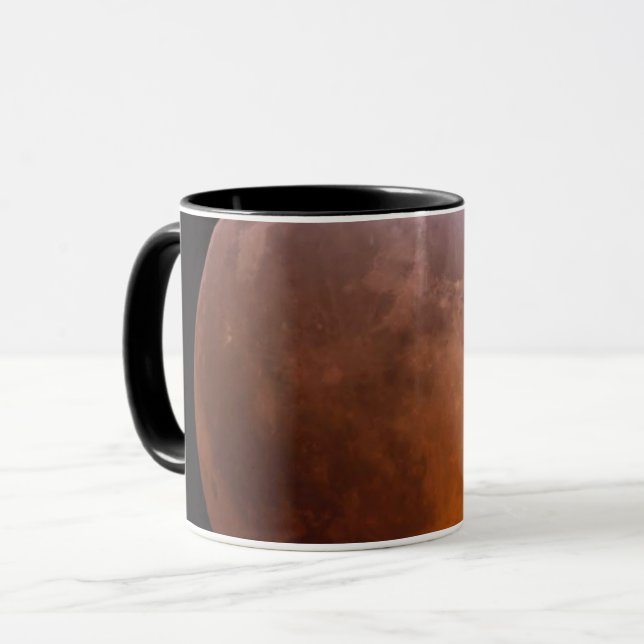 Mug Photographie originale d'une éclipse lunaire parti (Devant gauche)