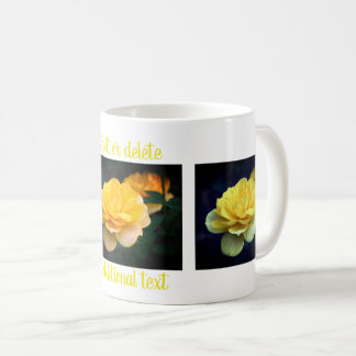Mug Photographie personnalisée de la rose jaune
