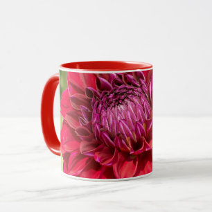 Mug Photographie rose Dahlia, Belle Fleur canadienne
