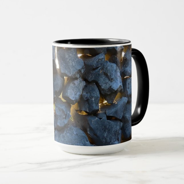 Mug Photographie russe à mur de pierre croate (Devant droit)