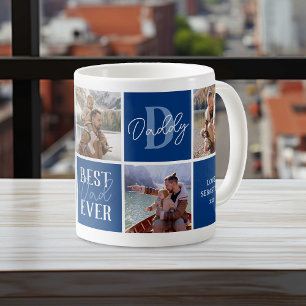 Mug Photos bleu papa moderne