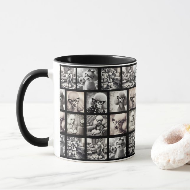 Mug Photos de collage amusants 9 (Avec donut)