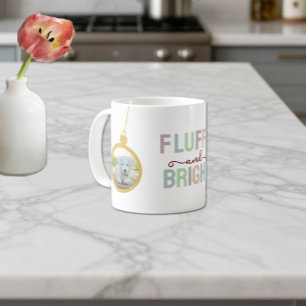 Mug Photos de compagnie du Noël Fluffy & Bright