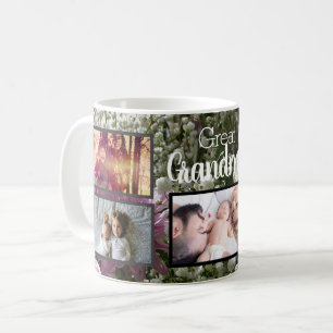 Mug Photos de famille de la grand-mère dans le jardin