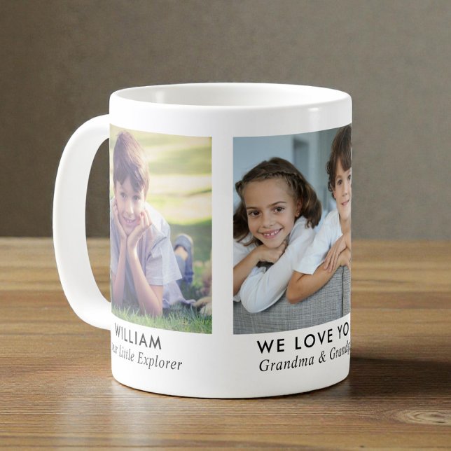 Mug Photos de grands-parents 3 (Grandparents 3 Photo Coffee Mug)