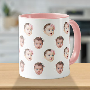 Mug Photos de visage de bébé drôle famille 2