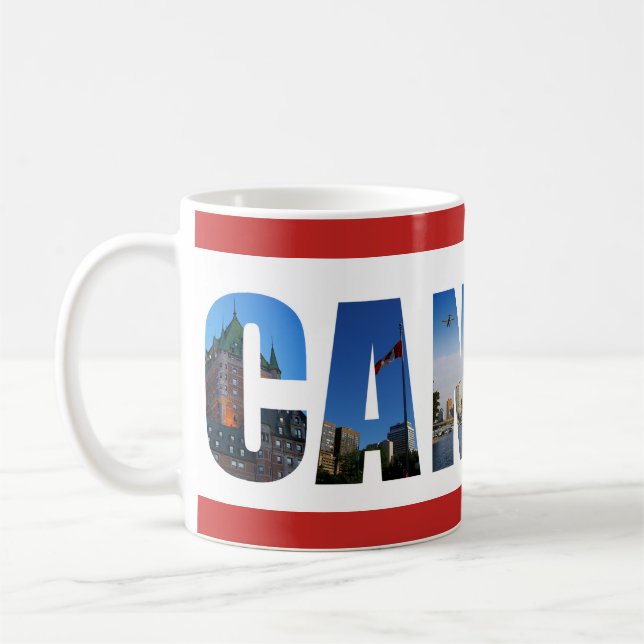 Mug Photos de voyage de Canada City (Gauche)