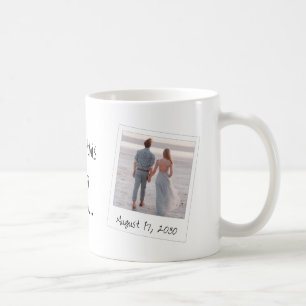Mug Photos encadrées simples et texte manuscrit