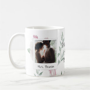 Mug Photos et cadres de mariée Roses roses Mignon