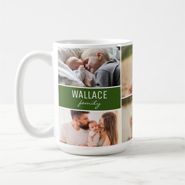 Mug Photos personnalisées de réunion de famille avec n (Gauche)