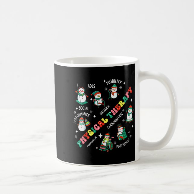 Mug Physical Therapy Christmas Snowman Pt Physical The (Droite)