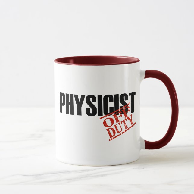 Mug Physicien QUI N'EST PAS DE SERVICE (Droite)
