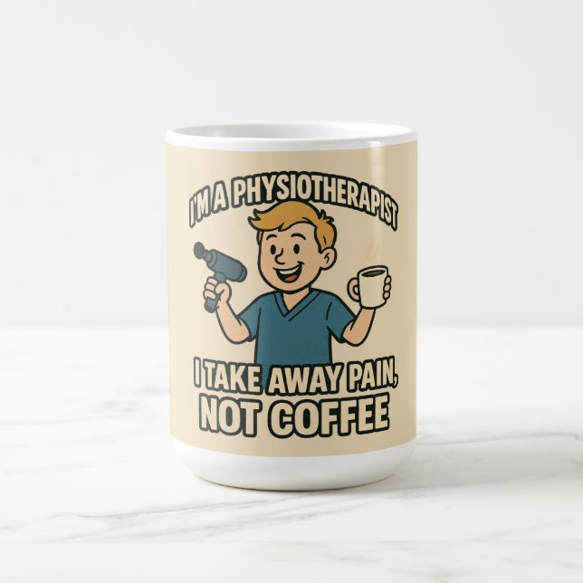 Mug Physiothérapeute amusant Conception de l'amateur d (Centre)