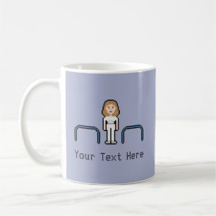 Mug Physiothérapeute de femelle de la coutume 8bit