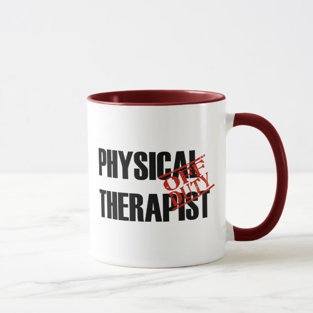 Mug Physiothérapeute QUI N'EST PAS DE SERVICE (Droite)