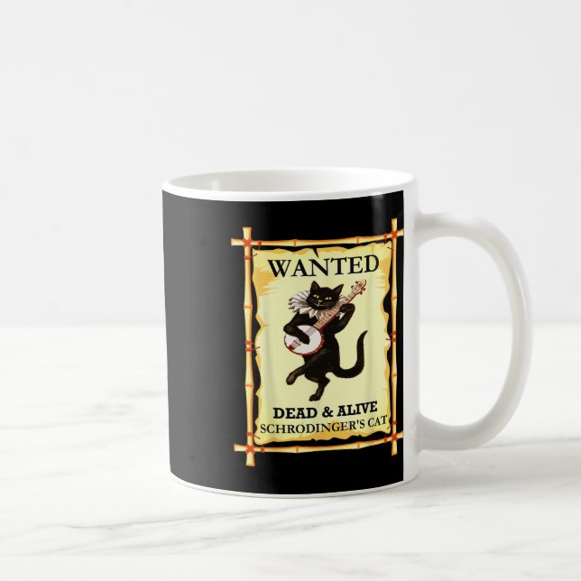Mug Physique Chat de Schrodinger Physicien quantique (Droite)