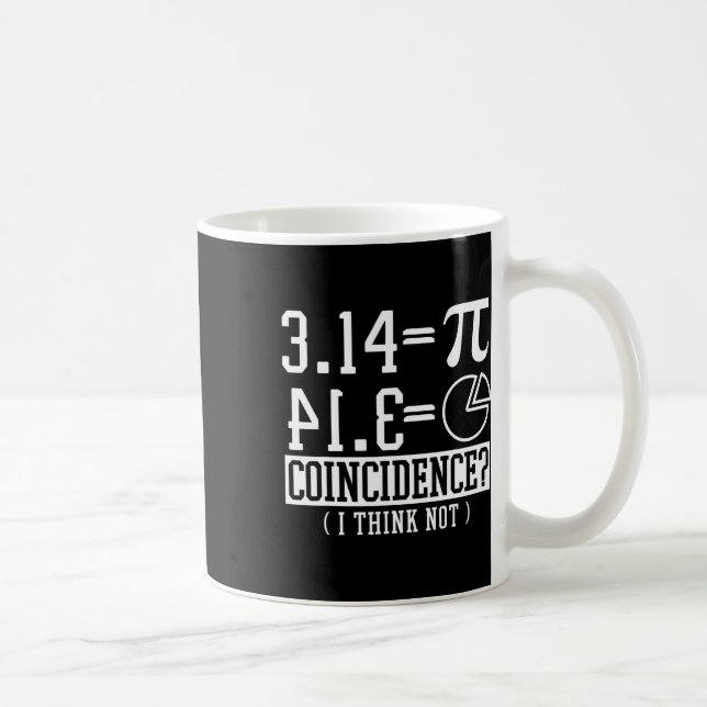 Mug Pi 3.14 Math Happy 14 Mars Anniversaire Coïncidenc (Droite)