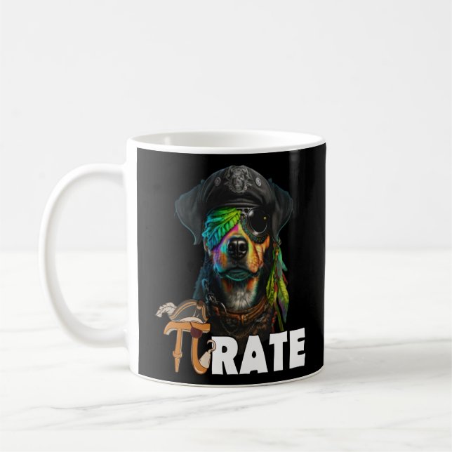 Mug Pi Day Pirate Chien 3 14 Maîtrise en sciences math (Gauche)