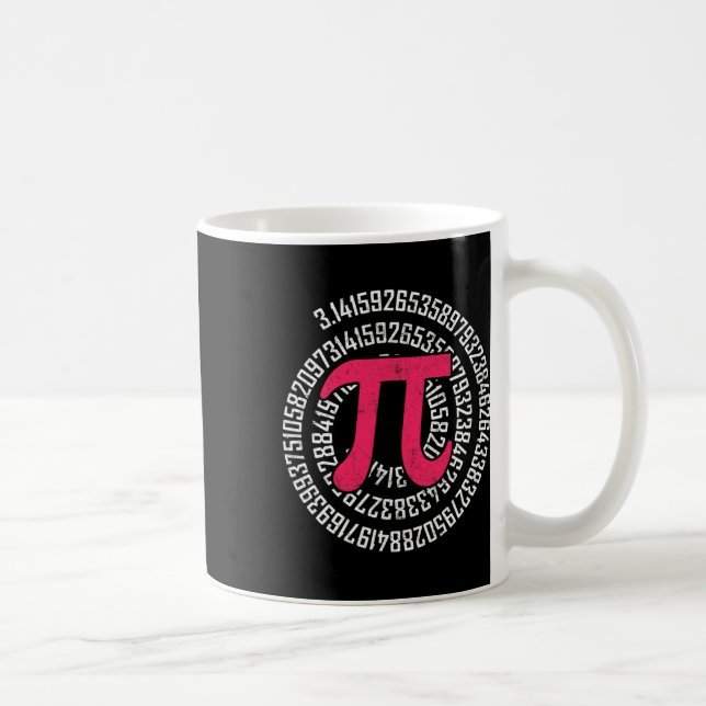 Mug Pi Jour Math Geek Nerd 3.1415 Numéro Irrationnel P (Droite)