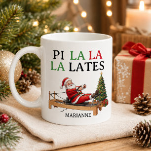 Mug Pi La La La Lates Drôle de Père Noël Pilates Noël