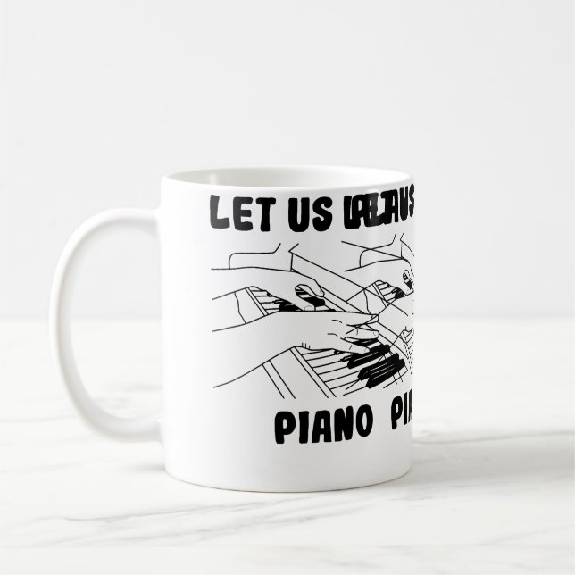 Mug Pianist Design Grand Piano (Gauche)