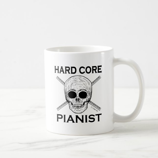Mug Pianiste à noyau dur (Droite)