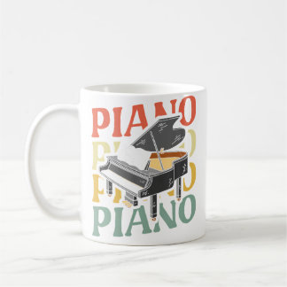 Mug Pianiste Clavier Rétro Instrument Musicien Vintage