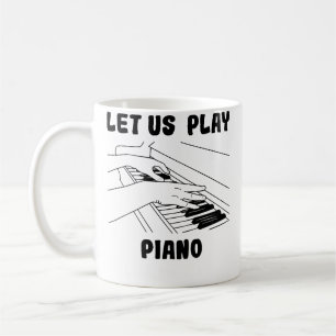 Mug Pianiste Conçoit Piano à Queue