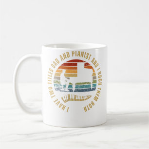 Mug Pianiste et papa fiers hommes drôles Piano