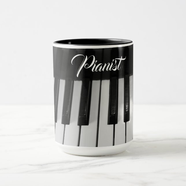 Mug Pianiste professionnel élégant (Centre)