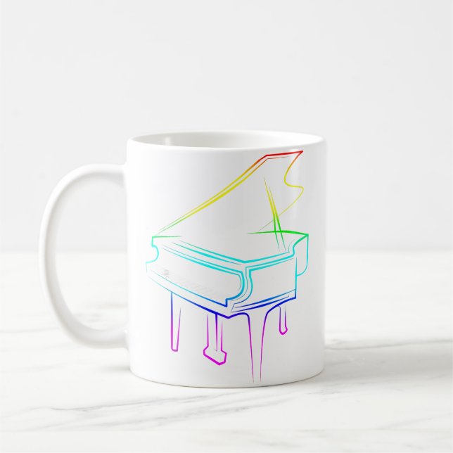 Mug Piano Arc-en-Ciel (Gauche)