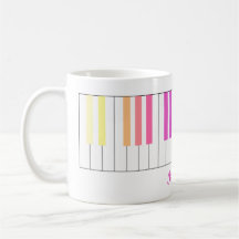 Mug Piano Gradient Couleur gaie