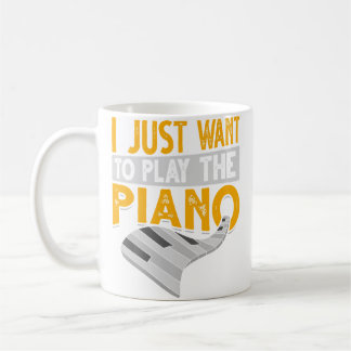 Mug Piano Keyboard Classical Music Pianist Musician Fu
