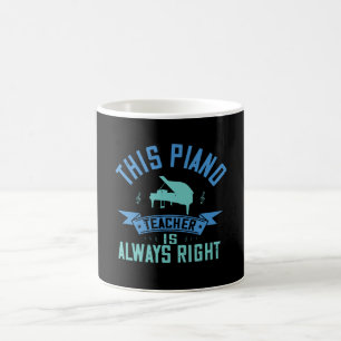 Mug Piano - Le Professeur De Piano A Toujours Raison