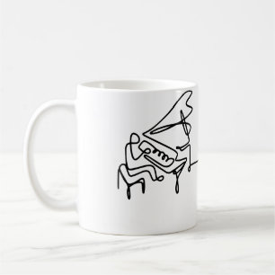 Mug Piano minimaliste pour femmes